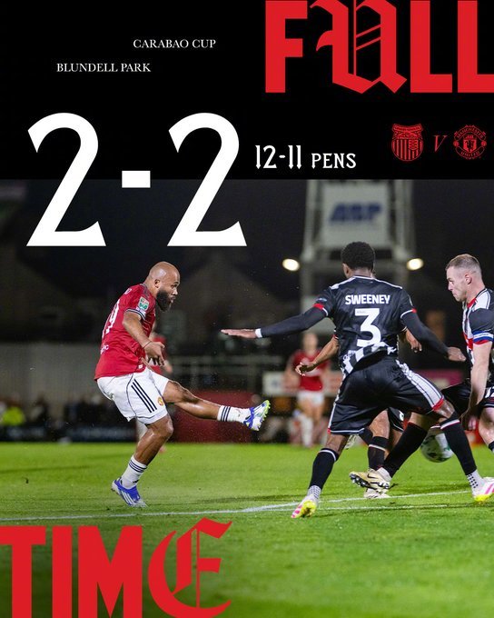 曼联爆冷惨败英乙球队 点球大战遭第四级别联赛