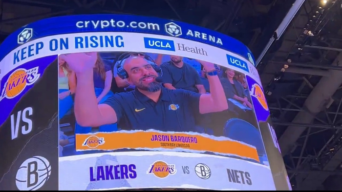 湖人传奇播音员因健康问题暂离岗位 Jason Barqu