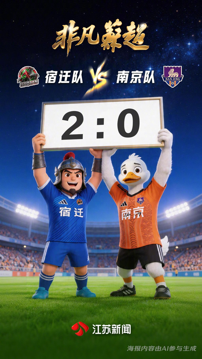 苏超联赛第二轮：卫冕冠军首败，苏北球队全胜